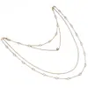 Cadena de hombro simple popular de AliExpress collar multicapa accesorios de cadena corporal de diamantes de imitación para mujer accesorios para vestido de banquete de novia