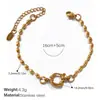 Pulsera de Moda Europea y Americana Collar de Oro de 18K Cadena en Forma de O Collar de Cristal Pulsera de Perlas Collar de Circonita Joyería de Acero Inoxidable