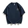 Camiseta de manga corta de algodón puro para niños, nueva camiseta de verano con cuello redondo, holgada, moderna, bordada, japonesa, informal, de media manga para jóvenes.