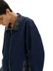 Jaqueta de Retalhos Xadrez Estilo Americano da Marca Trendy Rumeng para Homens e Mulheres, Primavera Vintage Solta Casual Peça Versátil para Casais