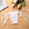 Lace-up Sexy Estilo Japonês Plus Size Sexy Underwear Mulheres Livre Lace Transparente Malha Tentação Aberta Virilha Calças