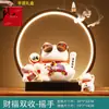 Adornos de gato de la suerte sacuden la mano anillo de lámpara LED tienda de gatos ricos el negocio está en auge regalo sala de estar inauguración gato