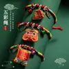 2025 Nuevo Festival del Bote del Dragón Pulsera de Cuerda Colorida Tejida a Mano Regalo Pulsera para Niños Pulsera de Buena Suerte para Adultos Ajustable