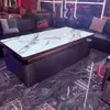 Conjunto de Sofá e Mesa de Centro para KTV com Sensação de Luxo Leve e Alto Padrão para Bares, Home Theaters, Clubes, Salas de Festa e Salas Privadas