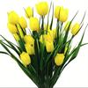 Pequeno Buquê de Flores Artificiais de Tulipa com 5 Cabeças, Flores Falsas para Casamento Transfronteiriço, Decoração de Celebração em Casa, Buquê Artificial para Exterior