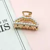 Nuevo Pinza para Pelo con Perlas y Pedrería Pinza Elegante Retro Pinza para el Cabello Moda ol Pinza Superior Pinza para Cola de Caballo Accesorios para el Cabello para Mujeres