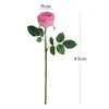 Ramo de Flores Artificiales de Rosa Hidratante Decoración de Escena de Arreglo Florístico Sensación de Alta Gama Arreglo Florístico de Exhibición Tacto de Mano Flor Falsa Rosa Té