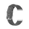 Para Fitbit versa3/versa4 pulseira de couro sense2 pulseira de nylon tela de lona tecida