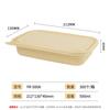 Caja de Empaque de Almidón de Maíz Rectangular Engrosada Desechable Biodegradable con Múltiples Compartimentos Lonchera de Grado Alimenticio Lonchera Desechable para Comida Rápida