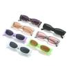 Nuevos Lentes de Sol Cuadrados Transfronterizos Estilo Europeo y Americano Modernos Lentes Color Caramelo Gafas de Sol Casuales Simples para Mujer