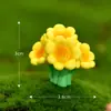 Diretamente do fabricante: Enfeites de jardim em miniatura de gato com tema de girassol, adoráveis artesanatos de resina de animais de desenho animado