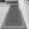Tapete de Piso para Cozinha de Lama Diatomácea, Antiderrapante, Tapete Absorvente de Óleo, Tapete Especial para Porta, Lavável, Não Lavável, Tapete Resistente a Manchas