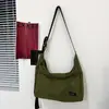 Bolsa Transversal Estilo Coreano 2025 Versátil Moda Bolsa Mensageiro Simples Bolsa de Ombro Lona Casual Bolsa Transversal para Homens