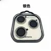 Adecuado para película protectora de lente de metal con borde de diamante tipo ojo de águila para Apple 18Pro/18ProMax, color deslumbrante/rosa