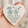 Nuevos Adornos de Acrílico Para Verdaderos Amigos Amor de Amistad Corazón Adornos Colgantes para Coche