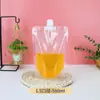 Bolsa com Bico Bolsa Descartável para Bebidas Sopa de Ameixa Ácida Medicina Chinesa Sacola para Cerveja Atacado Embalagem com Bico Transparente Auto-Portante