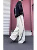 Pantalones Deportivos Casuales Rectos Gruesos con Forro de Polar de Moda para Hombres y Mujeres, Cálidos para Otoño e Invierno, Sueltos, Cómodos, para el Trabajo, Uso Diario