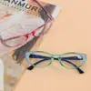 Gafas de Lectura de Lujo Ligero de Moda Incrustadas con Diamantes para Mujer, Protección Ocular de Alta Definición, Antiluz Azul, Gafas para Personas Mayores, Gafas Lisas Retro Ojo de Gato