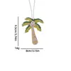 Parche Bordado Hecho a Mano con Cuentas de Árbol de Coco Limón con Correa para Colgar, Colgante para Bolso Pequeño, Accesorios de Pedrería, Adornos para Ropa