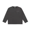 Roupa Masculina Shanggu Primavera e Outono Marca Tendência Moletom Masculino Novo Gola Redonda Pesado Cor Sólida Camiseta Fashion de Manga Longa