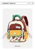 Linda Mochila Pequeña de Dopamina para Mujer, Mochila Ligera para Niños Bebé con Bloques de Color, Bolsa de Viaje para Exteriores de Alto Valor