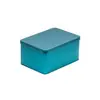 Caja metálica cuadrada para guardar piedras difusoras, cera aromática para derretir y sets de aceites esenciales; impresión de logo personalizada disponible