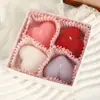 Paquete de 4 Velas Aromáticas en Forma de Corazón al por Mayor para Uso Doméstico, Decoraciones Creativas de Velas en Forma de Corazón para Bodas y San Valentín, Transfronterizo