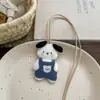 Pantalones con Tirantes de Dibujos Animados Nuevos Japoneses y Coreanos Conejo Panda Collar Colgante de Muñeco de Peluche Tridimensional Collar con Colgante Corazón de Niña