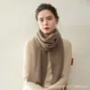 Estilo Nuevo Otoño e Invierno Bufanda Larga 100% Cachemira Gorro de Punto Unisex Calentador de Cuello Amigable con la Piel Bufanda de Cachemira