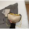 Bolsa de Mão para Dumplings Feminina, Bolsa de Ombro com Design de Nicho, Nova Bolsa de Lona Estilosa Tendência 2026, Bolsa Transversal Fashion
