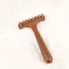 Gua Sha de Madera Maciza de Sándalo Dorado al por Mayor Peine Masajeador de Puntos de Acupuntura Meridianos del Cuello para Relajación Muscular y Masaje Multifuncional