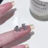 Zirconio Completo Shenari Zirconio Completo Agujeros de Oreja de Gato Huecos Nueva Moda Acero de Titanio 316L Agujeros de Oreja Aretes para el Cartílago