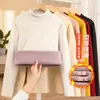 Camiseta base de invierno para mujer, nueva, de cuello medio alto, forrada de polar, engrosada, corte ajustado, cálida, de manga larga, cuello alto, top para llevar debajo