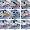Mesa de Cama Dobrável Mesa de Cama de Estudante Mesa de Estudo Infantil Cama Mesa Pequena Mesa para Laptop Limpo