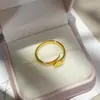 Anillo Redondo Minimalista de Moda para Mujer, Anillo Abierto con Diseño de Personalidad de Nicho, Anillo para Dedo Índice Estilo Ins Venta al por Mayor