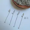 Plata de Ley S925 Cadena Extendida de Amor Pulsera de Cuentas DIY Cadena de Conexión para Collar Cadena de Cola con Ajuste de Tirón de Silicona