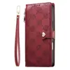 Adecuado para funda de teléfono tipo billetera con cremallera en relieve para iPhone 18 Pro Max, funda tipo flip anti-caídas para iPhone 18