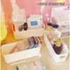 Caja de Almacenamiento Portátil Rectangular Estrecha de Plástico sin Tapa para Escritorio, Estuche para Teléfono Móvil, Caja de Almacenamiento para Pestañas, Artículos Varios, Caja para Snacks
