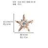 Broche de Estrella de Cinco Puntas con Circonita, Accesorio de Moda de Alta Gama de Nicho, Decoración Elegante y con Estilo para Traje, Mayoreo