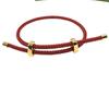 Pulsera de Cable de Acero Doblemente Ajustable Zhoujia con Cierre de Figura de Ocho para Joyería de Oro Duro, Pulsera Ajustable Tipo Deslizante