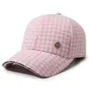 Gorra de Béisbol a Cuadros Transfronteriza para Hombres y Mujeres Otoño Invierno Estilo Coreano Moda Protección Solar Gorra de Pico Estilo Pareja Tendencia Gorra para Exteriores