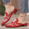 Novos Sandálias de Verão da Amazon para Mulheres, Chinelos Fechados, Sapatos de Tamanho Grande Transfronteiriços Europeus e Americanos, Sapatos Femininos com Solado de Borracha Color Block