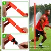 Postes marcadores equipo de entrenamiento de fútbol 1.5m postes marcadores desmontables y conectables postes de obstáculo para entrenamiento de fútbol