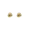 Aretes Redondos de Metal Aguja de Plata, Aretes de Botón Geométricos Irregulares Minimalistas, Aretes Sencillos Redondos de Perlas Ligeramente Lujosos para el Trabajo Diario para Mujeres