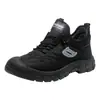 Zapatos de Algodón Gruesos con Felpa para Hombre de Invierno Zapatos de Senderismo Antideslizantes para Hombre Impermeables con Felpa Protección contra el Frío al Aire Libre Puntera Cálida Botas de Algodón