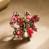 Pinza Pequeña Vintage con Pedrería Horquilla Temperamento Femenino Shifa Pinza Trasera de Cabeza tamaño pequeño Pinza Horquilla Flequillo Horquilla Pinza Superior