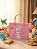 Bolsa Tote de Feltro Desenho Animado, Sacola de Compras Souvenir Infantil, Impressão Personalizável, Grande Capacidade, Atacado