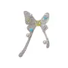 Broche de Mariposa de Circonio Microincrustado, Exquisito, Moderno, Lujo Accesible, Versátil, Gama Alta, Ramillete Súper Brillante, Accesorios para Abrigos y Suéteres