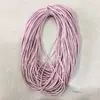 Venta Directa del Fabricante Cordón Redondo Multicolor Cordón Redondo de PU Hilado en Núcleo Correa de Hombro para Bolso Cordón de Pulsera de Moda Exquisita Ropa