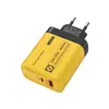 Carregador de Cabeça Múltiplo AC 120W Amarelo-Esverdeado Mecha 5V2A12W Adequado para Carregadores de Celular Apple e Android